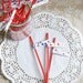 4th of July - Red, White, and Blue Stars Flagged Party Straws