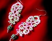 tatting earrings tatted lace erg100
