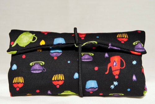 Tobacco pouch Tea time handmade