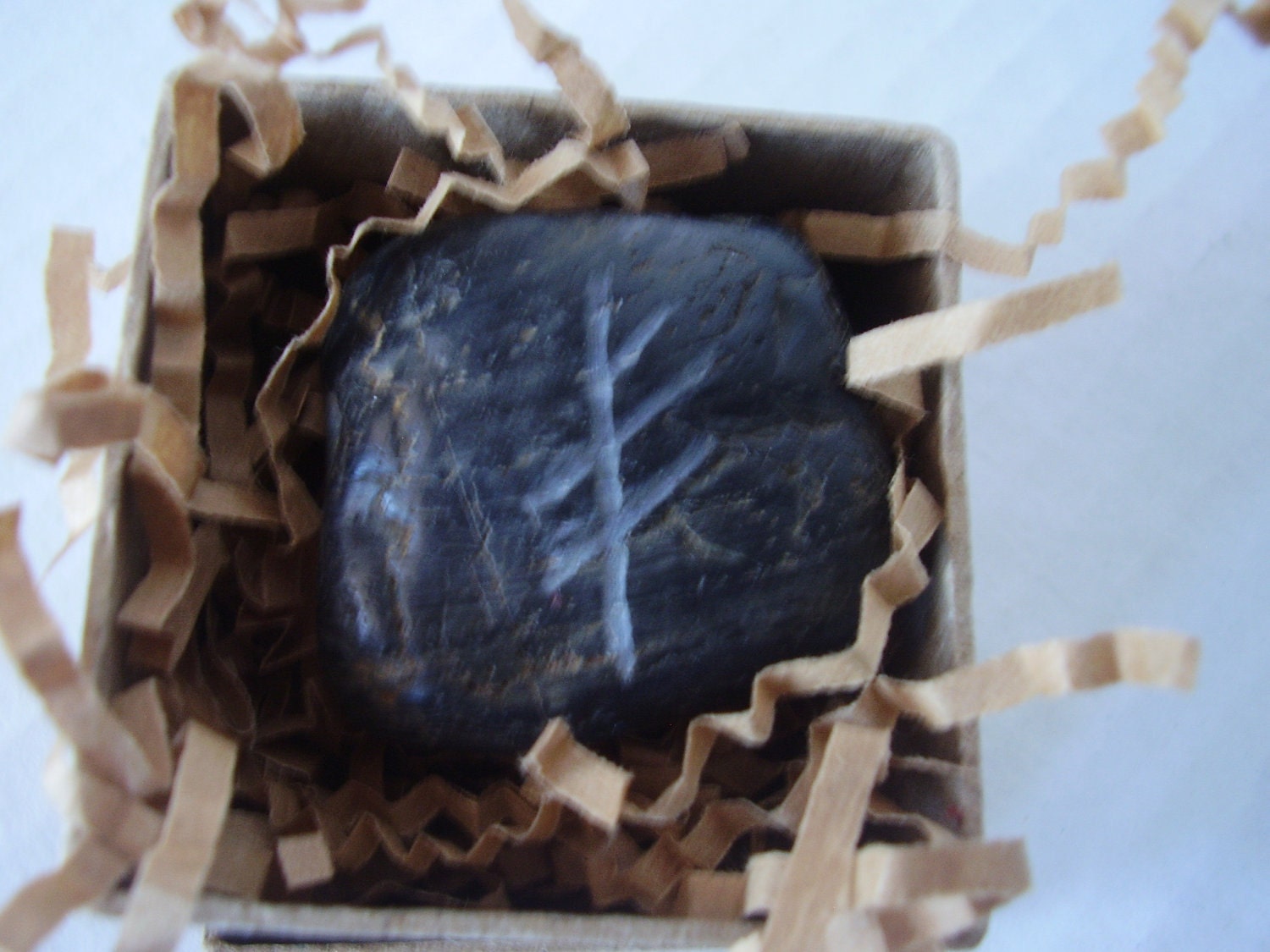 Hand engraved Viking Rune stone of LUCK