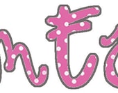 Polka Dot Custom Monogram Car Decal Vinyl