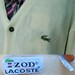 Vintage LACOSTE Cardigan - Alligator Emblem - Preppy White size Large UNISEX