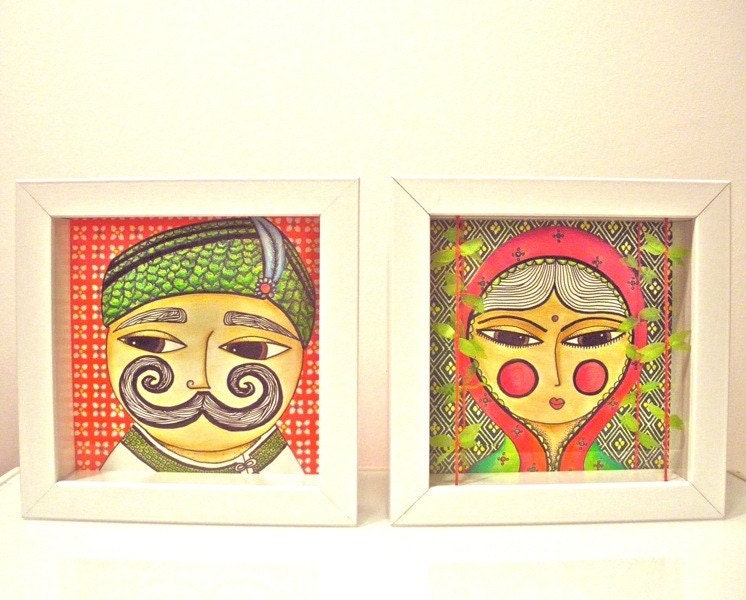 Raja and Rani - Art Prints