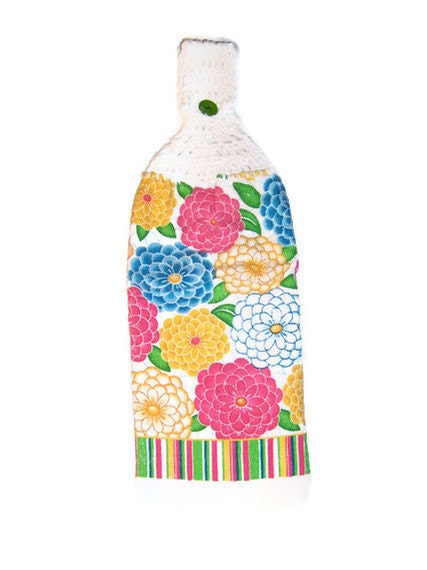 Summer Bright Flowers Kitchen Towel - FREE SHIPPING
