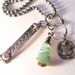 RESERVED for C. Earthy Green Wire Wrapped Chrysoprase Gemstone Necklace, Thick Sterling Ball Chain