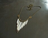 S Hook Porcupine Quill Necklace