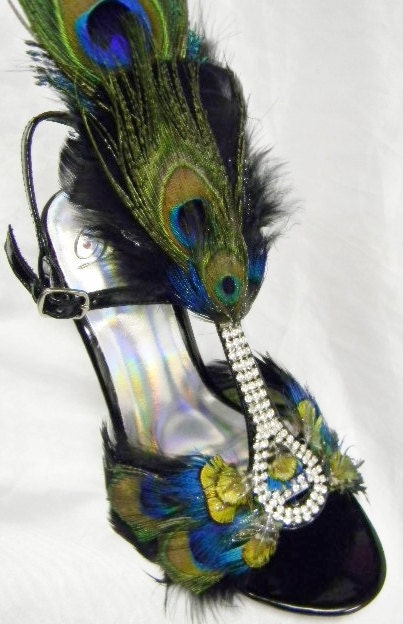 feather evening shoes