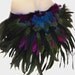 Peacock Feather Tribal Belly Dance Booty shorts Ready to ship Burlesque Made 4U