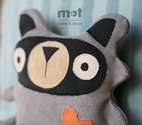 Sammy Raccoon - Woodland Critter Plush Toy