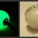Glow in the Dark Glass "Moonstone II" Lampwork Big Hole Bead, fits all European Style Charm Chains