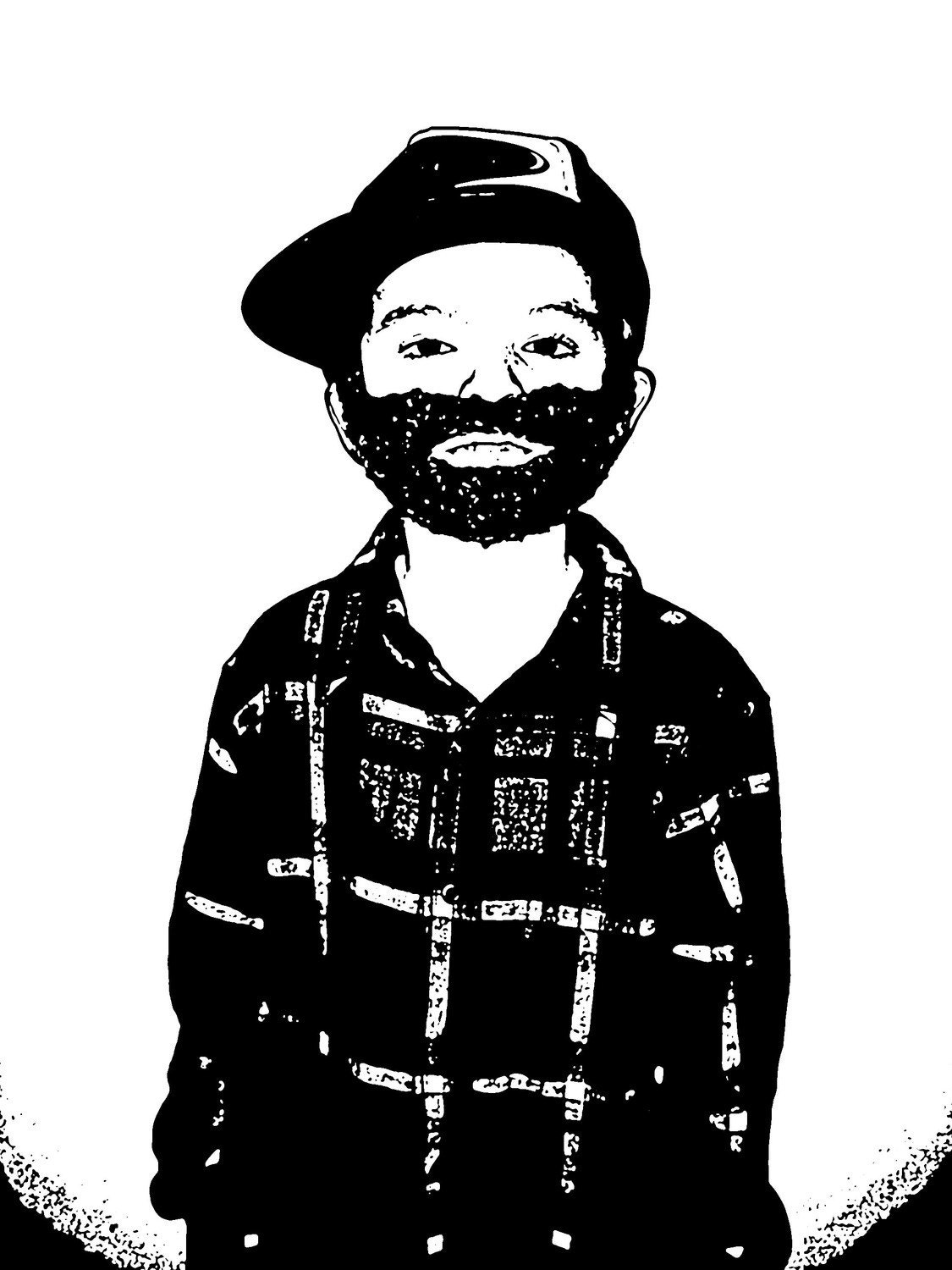 BEARD Child size BROWN
