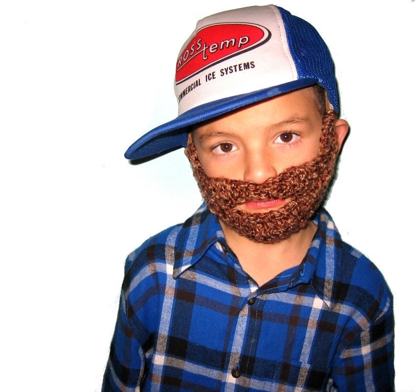 BEARD Child size BROWN