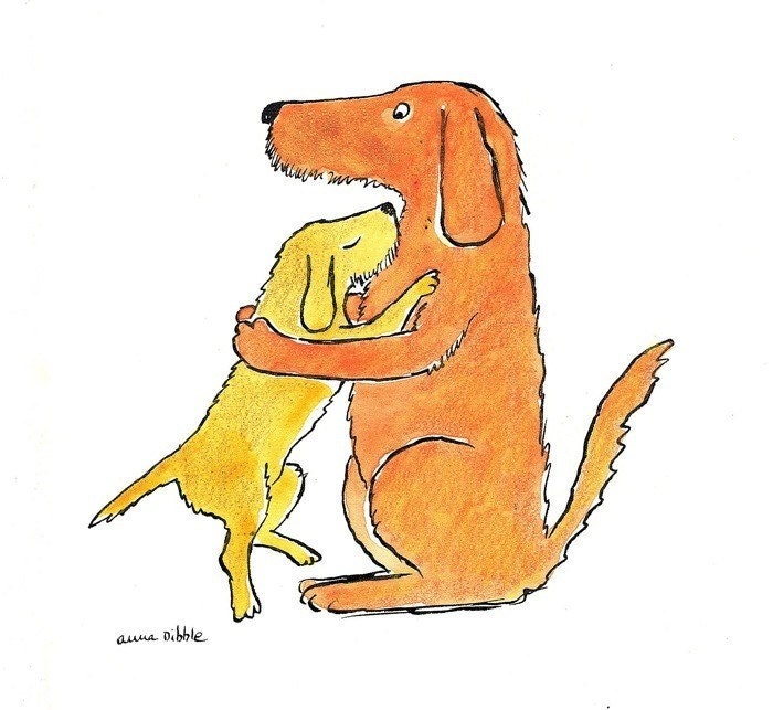 The Hug 11x14 archival matted print