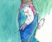 Sheepdog 11x14 archival matted print