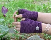 Color Me Purple Mitts - Crochet Pattern (PDF File)