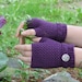 Color Me Purple Mitts - Crochet Pattern (PDF File)