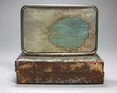 Belt Buckle Vintage Map Crater Lake Oregon National Park - decembermoondesign Belt Buckle Vintage Map Crater Lake Oregon National Park - decembermoondesign