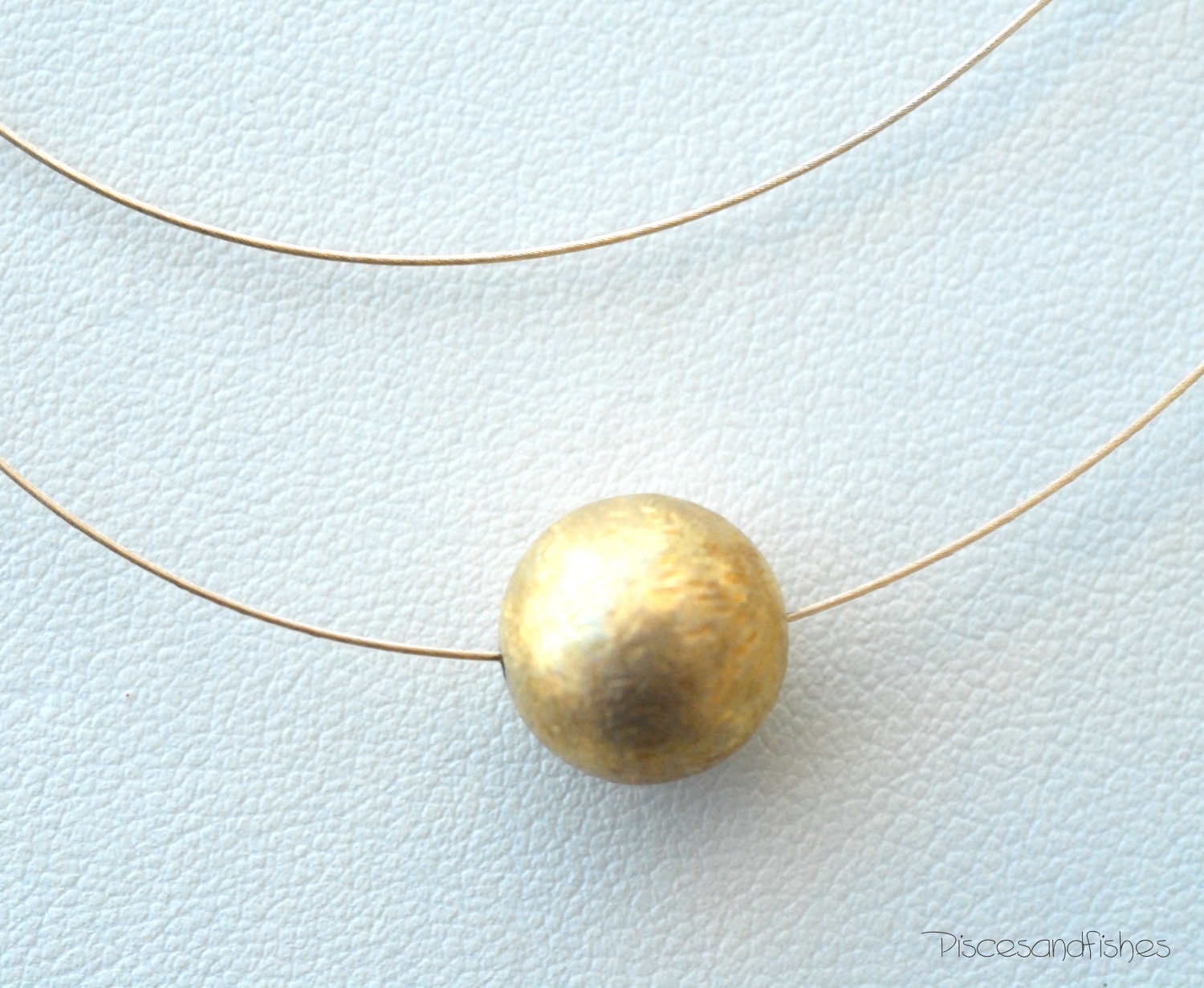 Gold Bead Solitaire Necklace, Geometric Jewelry, Golden Ball, Minimalist Dainty Necklace, Sterling Silver Gift for Her, Summer Fashion