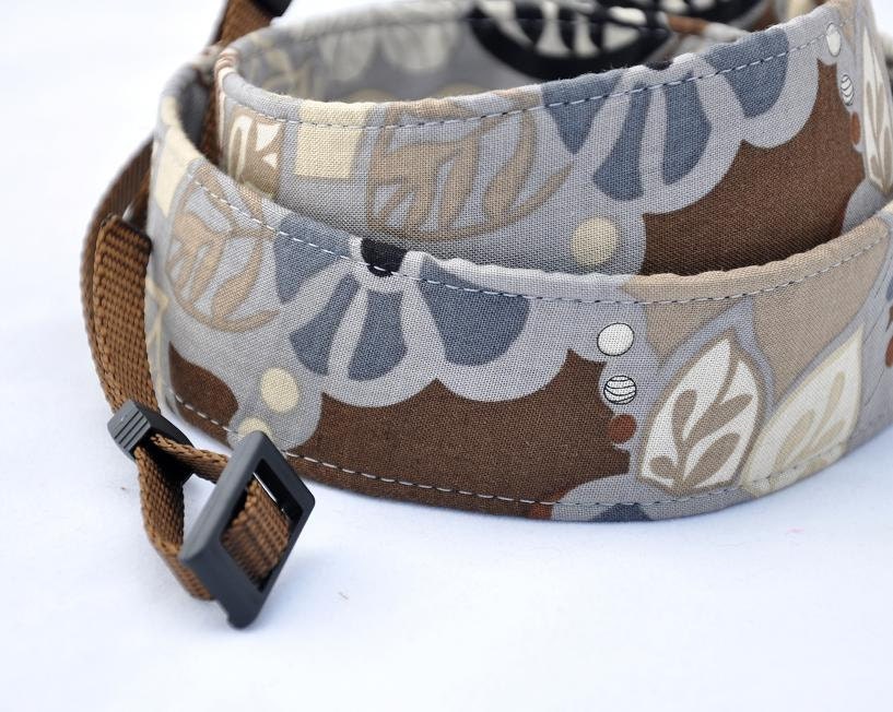 Photographer Gift - Camera dSLR Strap - Slate Floral - Spring Accessories Spring Fashion