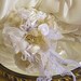 Reserved for Courtney, Vintage Bridal Bouquet and 4 Bridesmaid Bouquets handmade of vintage fabrics & lace.