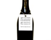 In Victory...In Defeat - Churchill - Set of 6 Wine Tags