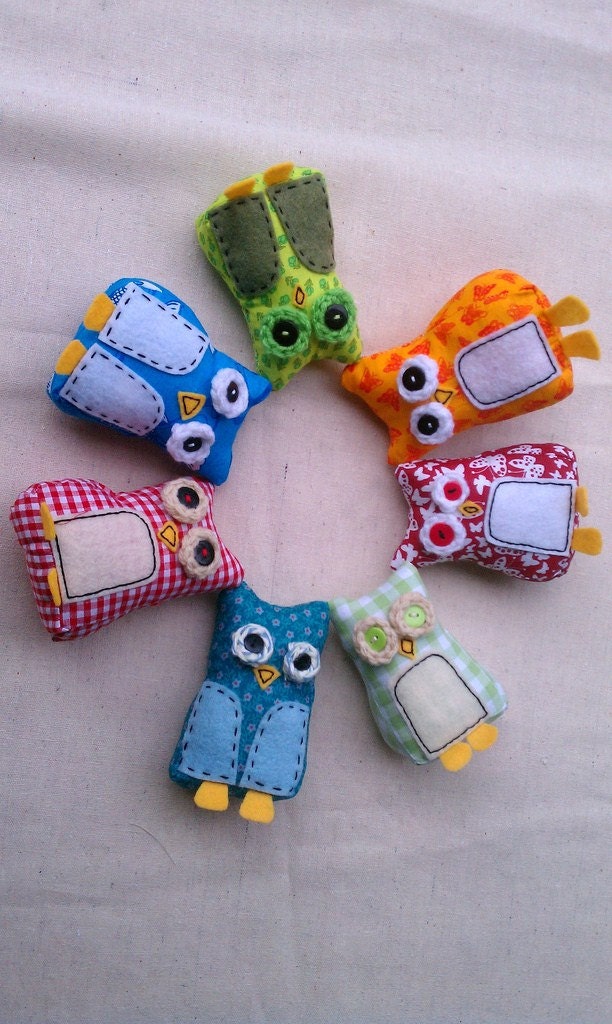 Mini Plush Owls Made To Order
