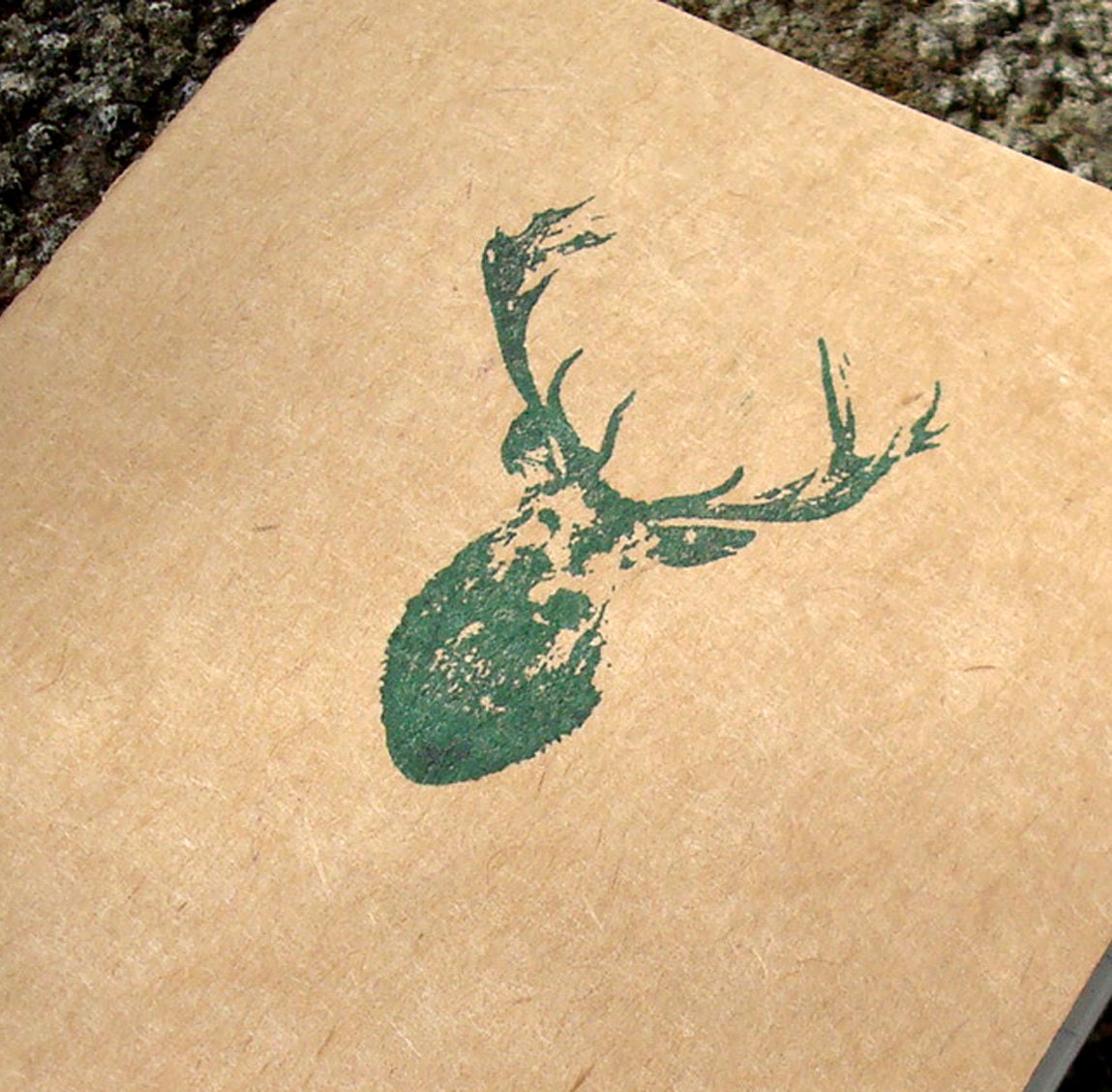 So Deer moleskine journal (lined) green buck nature pocket notebook woodsy