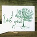 Love Grows mother's day card, anniversary wedding baby shower eco friendly greeting notecard