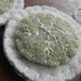 Christmas Ornaments- Green and White Snowflake