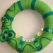 Handmade Yarn St. Patricks Day Wreath-Lucky-10 in wreath