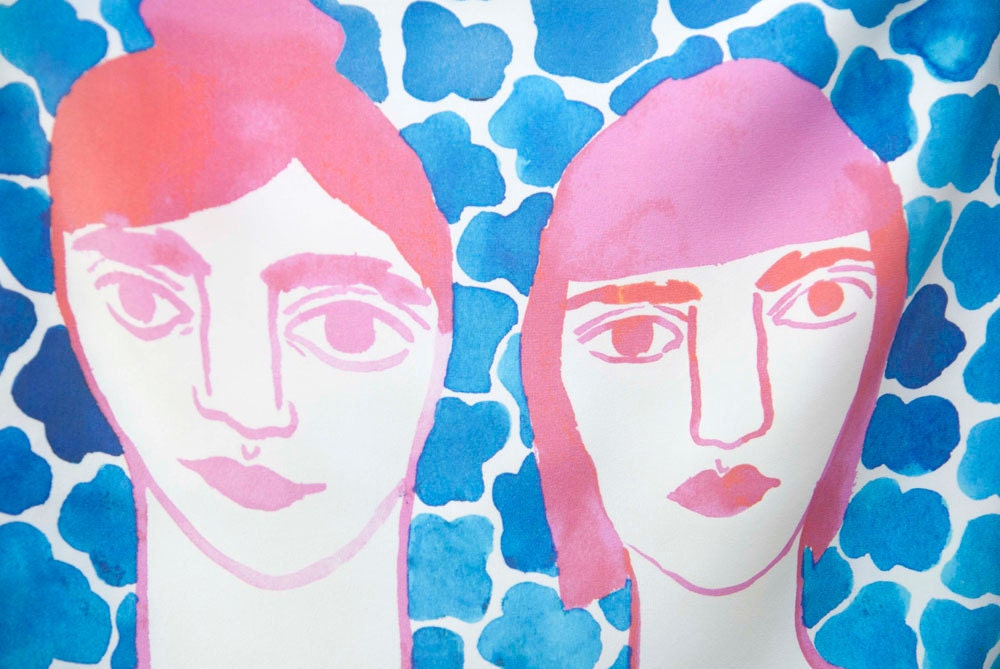 Pink Ladies Silk Scarf