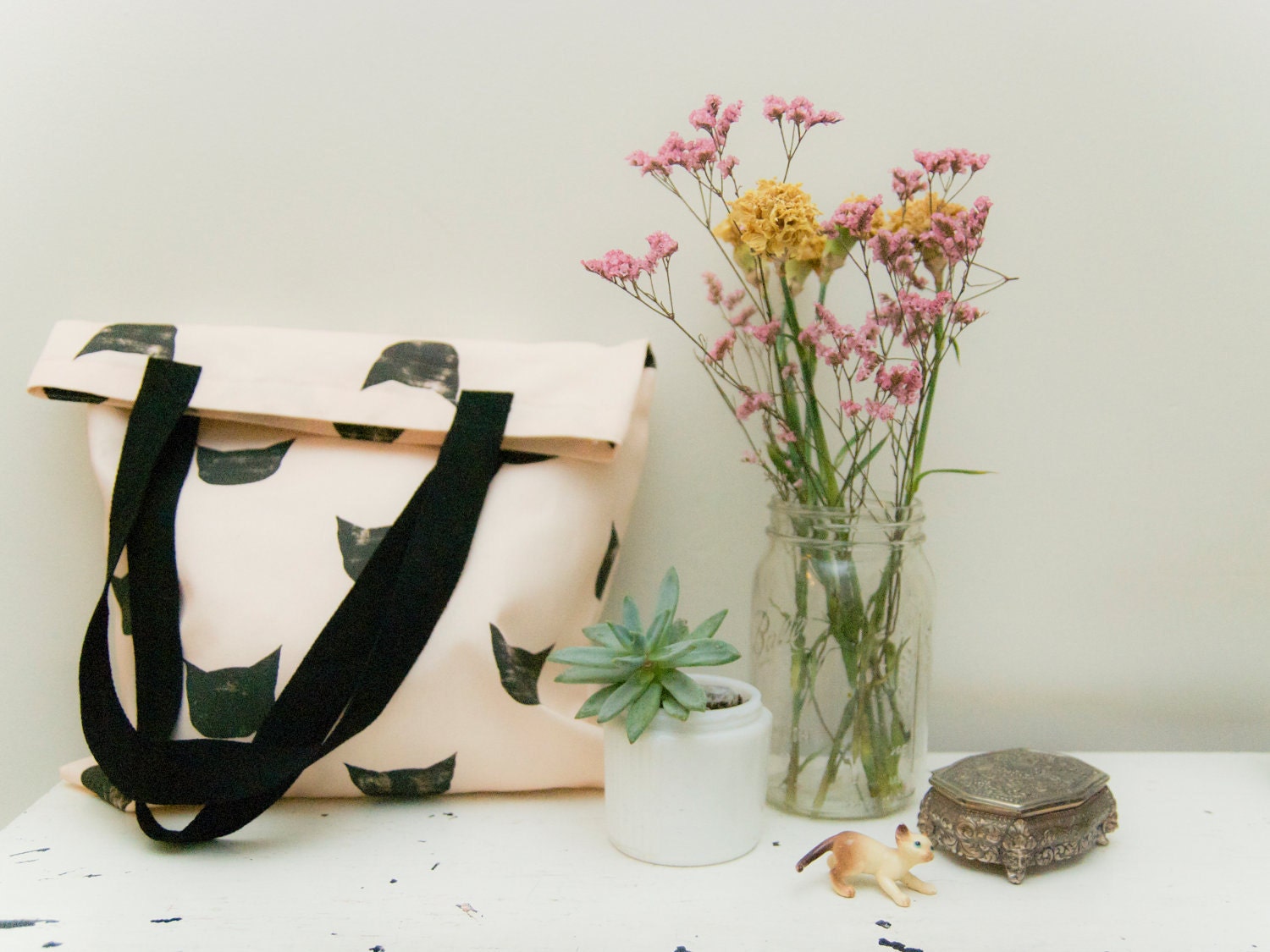 Black Cat Tote Bag