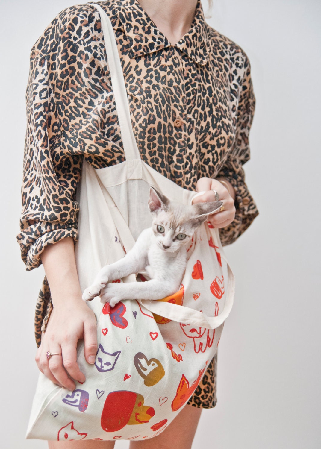 Puppy Kitty Love Tote
