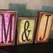 Personalized Wood Block Initials Click for more colors