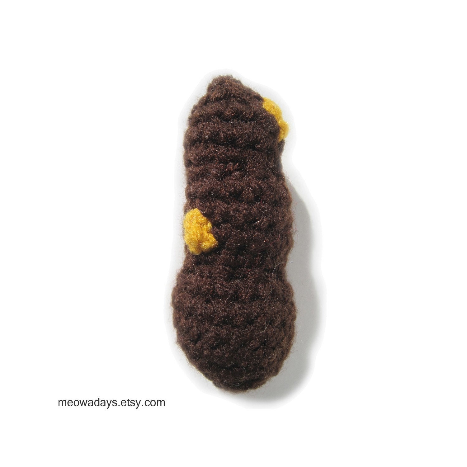 weird CAT TOY POOP with Corn plush organic catnip funny cute crocheted toys