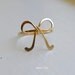 Little Bow Ring Sterling Silver or GF You Choose
