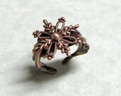 Snow Flake Leaf Ring