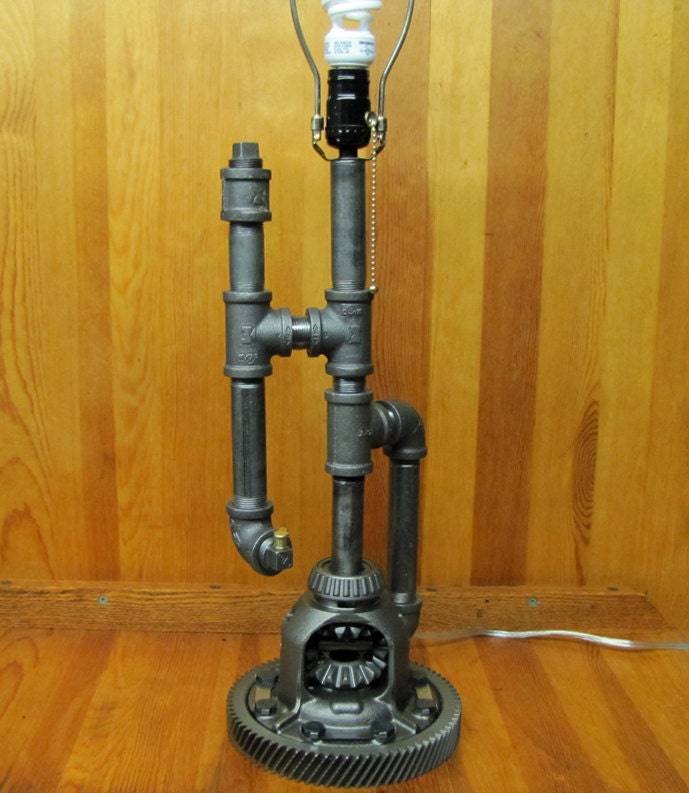 Steampunk Table Lamp OOAK
