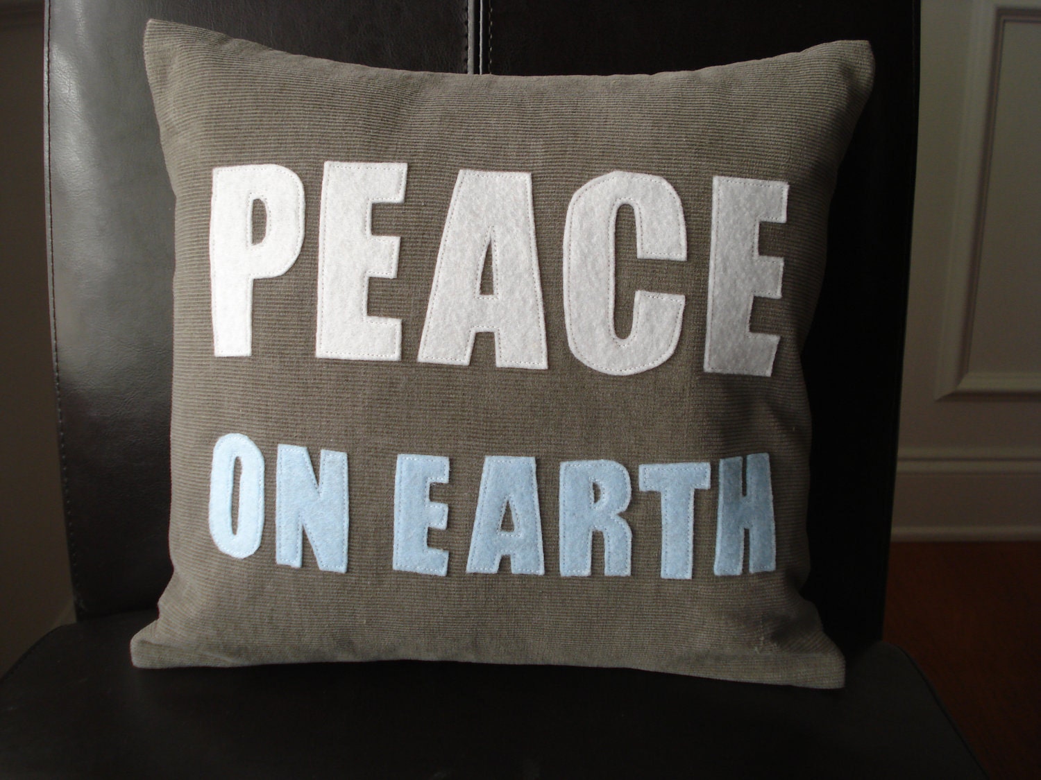 Peace on Earth Christmas Decor Pillow