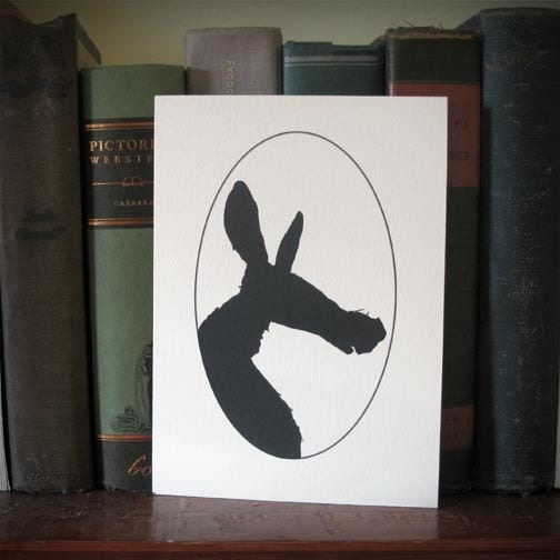 A is for aardvark animal silhouette