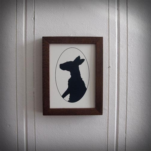 K is for kangaroo animal silhouette