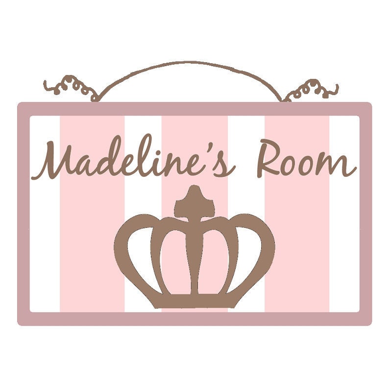 Personalized (Princess Crown) Wood Sign/Plaque So Adorable New