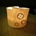 Translucent Porcelain "Shirt cuff" Buttons & seams tea-light / votive holder