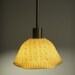 Porcelain and brushed nickel Cable knit Pendant swag lamp- made to order