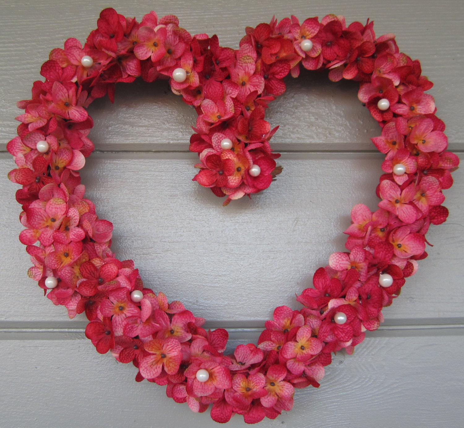 Heart Wreath, Valentine Wreath, Wedding Wreath, Floral Wreath