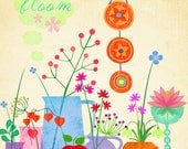 Flowers bloom in the light - limited edition art print
