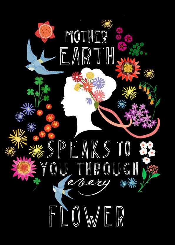 Mother Earths speaks-limited edition art print