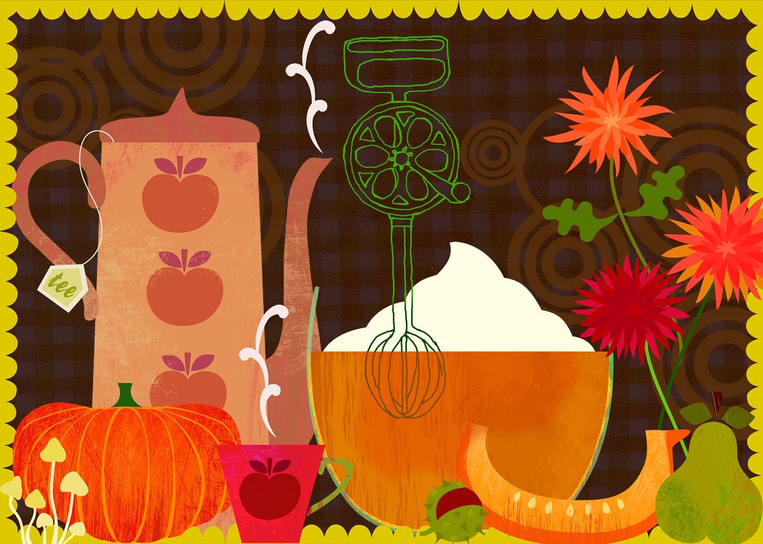 the gifts of fall - art print-limited edition