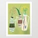 3 mid century vases-limited edition art print of 50