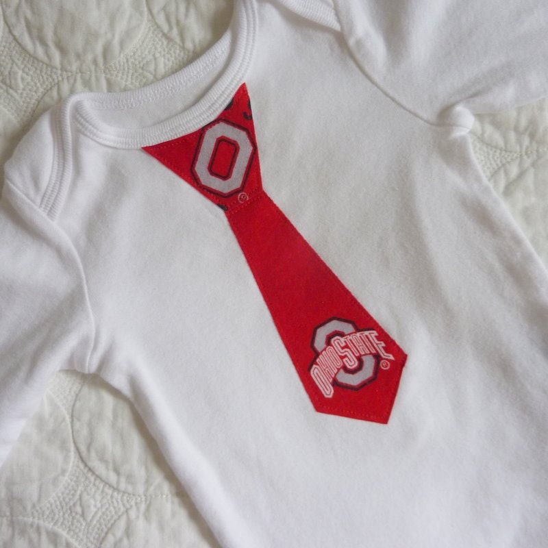 The Ohio State University Buckeyes Tie Onesie / T Shirt